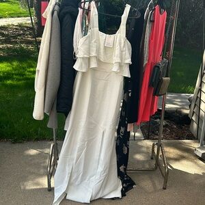 NWT c/meo collective white dress